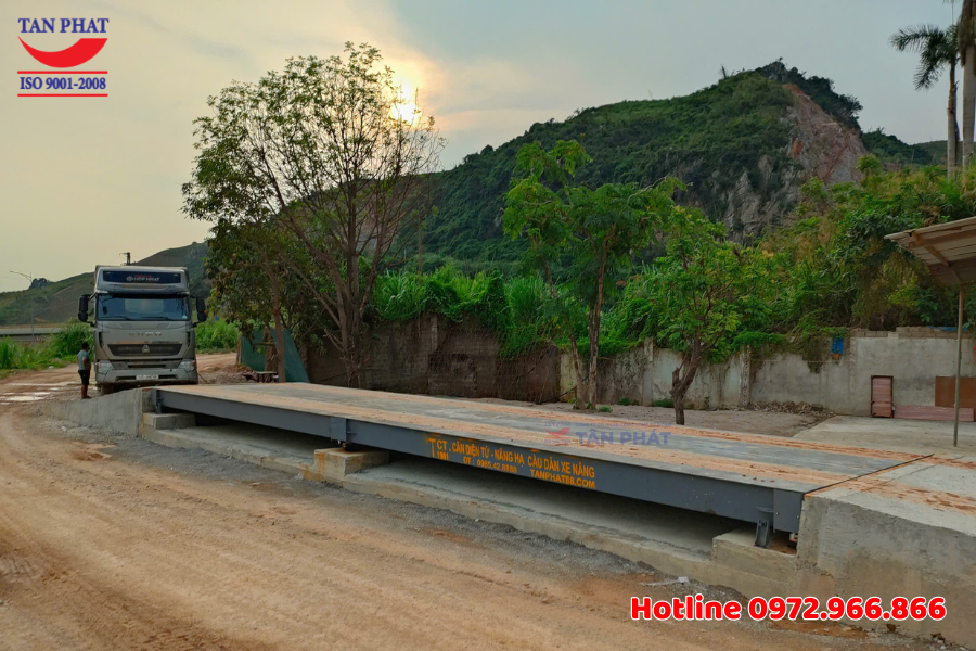 Cân ô tô lắp kiểu nổi tại Thủy Nguyên, Hải Phòng.