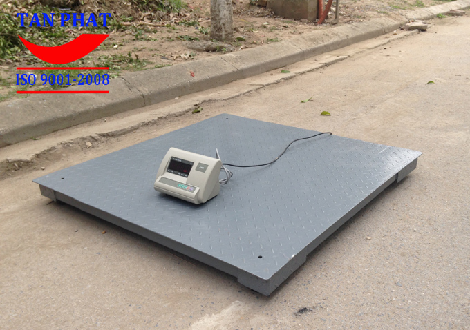Cân sàn điên tử 3 tấn sử dụng đầu cân A12
