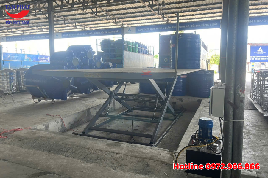 Lắp đặt và bàn giao bàn nâng 2 tấn tại KCN ở Hưng Yên