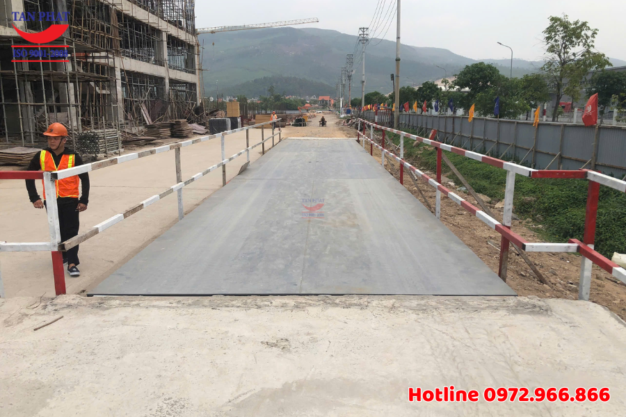 Lắp đặt và kiểm định cân ô tô 80 tấn tại Đông Mai, Quảng Ninh