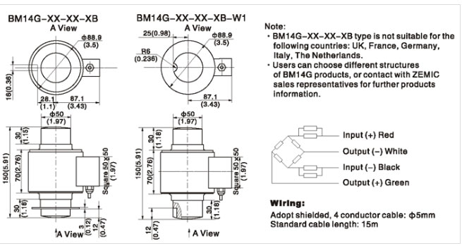 Loadcell BM14G Zemic