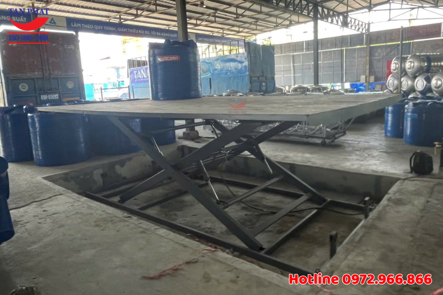 Lắp đặt và bàn giao bàn nâng 2 tấn tại KCN ở Hưng Yên