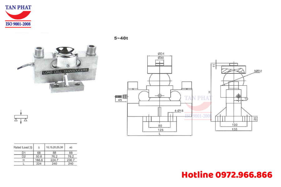 Loadcell QSA 30 Tấn