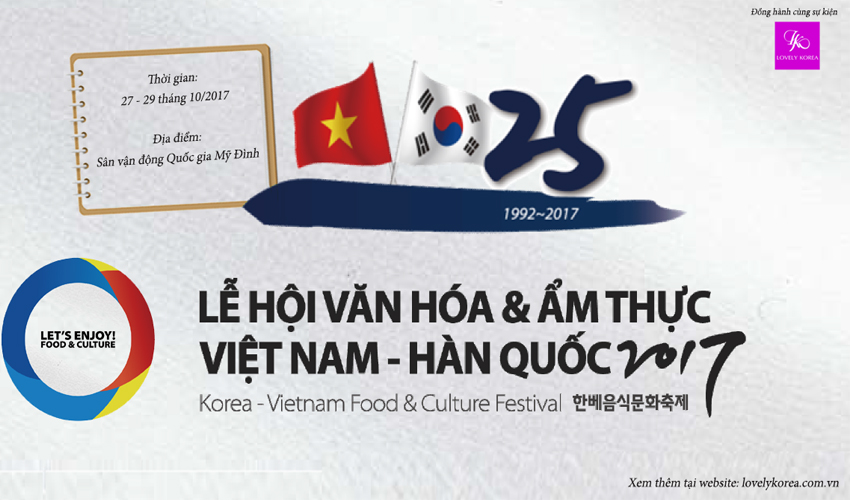 Lễ hội Văn hóa và Ẩm thực Việt Nam - Hàn Quốc 2017