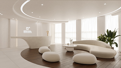 Khu vực chờ khám tại H Plus International Medical Center