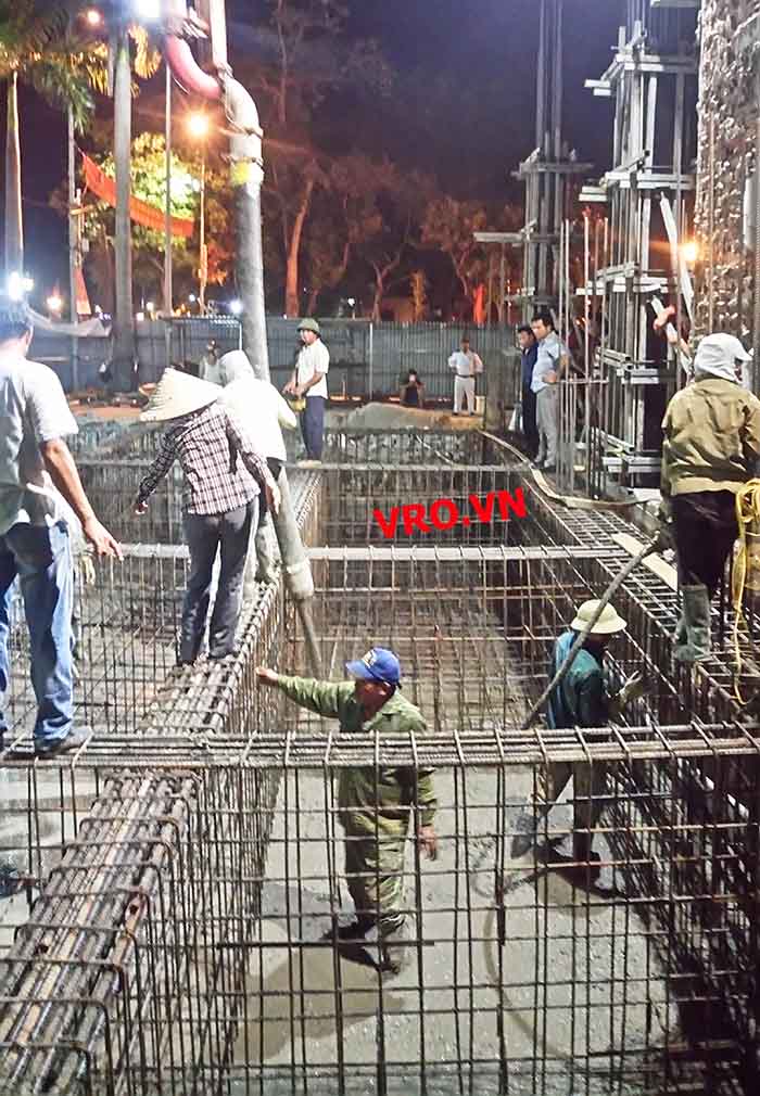 Móng hộp, móng bè KS Vị Hoàng Nam Định