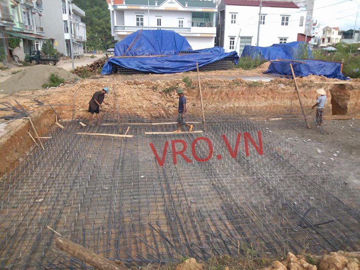 Hình ảnh thi công móng hộp vro