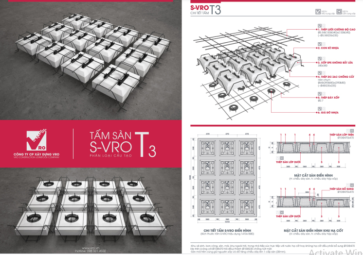 Sàn xốp-Tấm sàn xốp T3 VRO