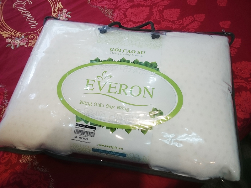 	 GỐI CAO SU EVERON-LATEX