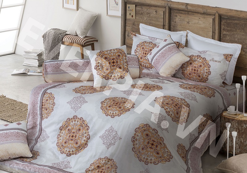 Ep 1724, Bộ Chăn ga gối Hàn Quốc Everon Ep1724 chất liệu 100% cotton.