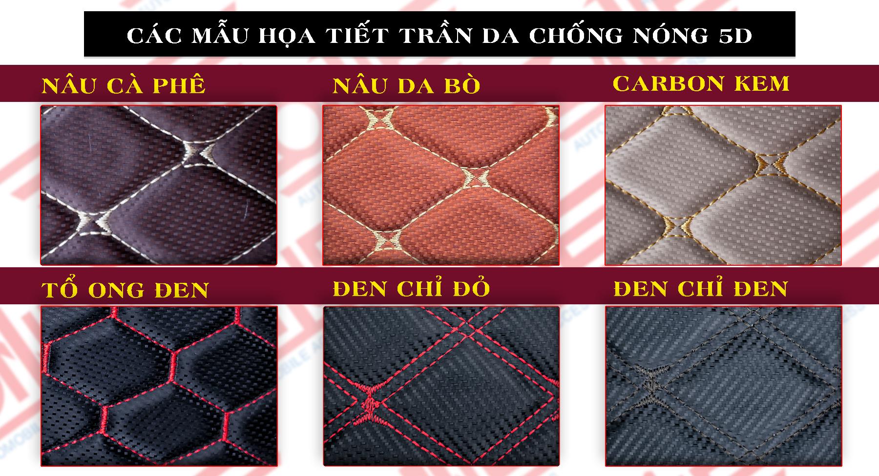 Bảng mẫu da bọc trần 5D