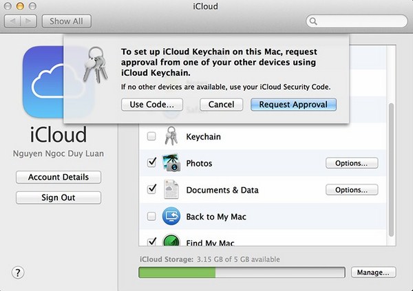 tìm hiểu về tài khoản iCloud
