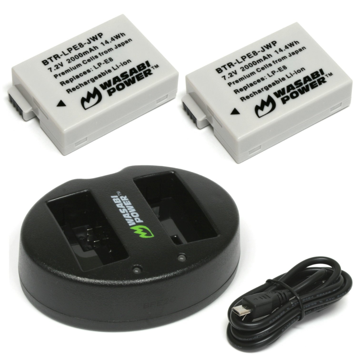 Bộ pin - Sạc Kit BB - LP-E8 WASABI