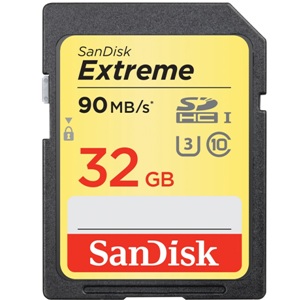 THẺ NHỚ SDHC SANDISK EXTREME 32GB CLASS 10 90MB/S