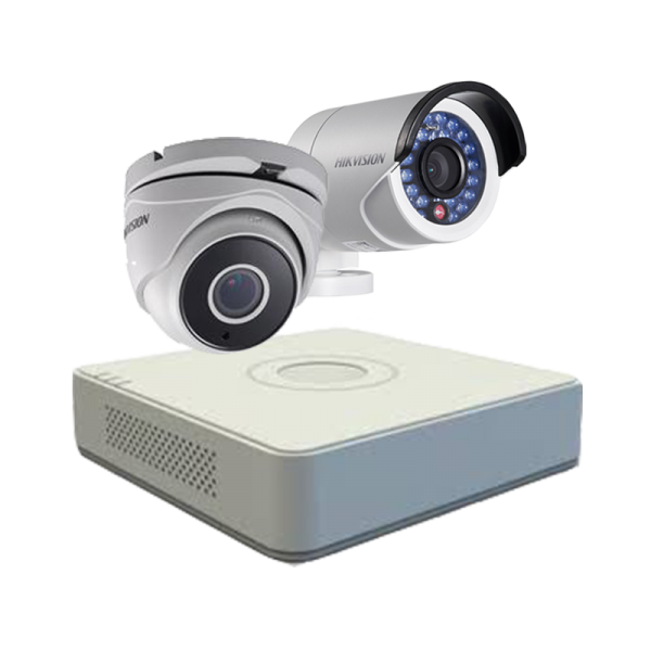 Trọn bộ 2 Camera HD-TVI 1MP + 1DVR 4 kênh HD-TVI