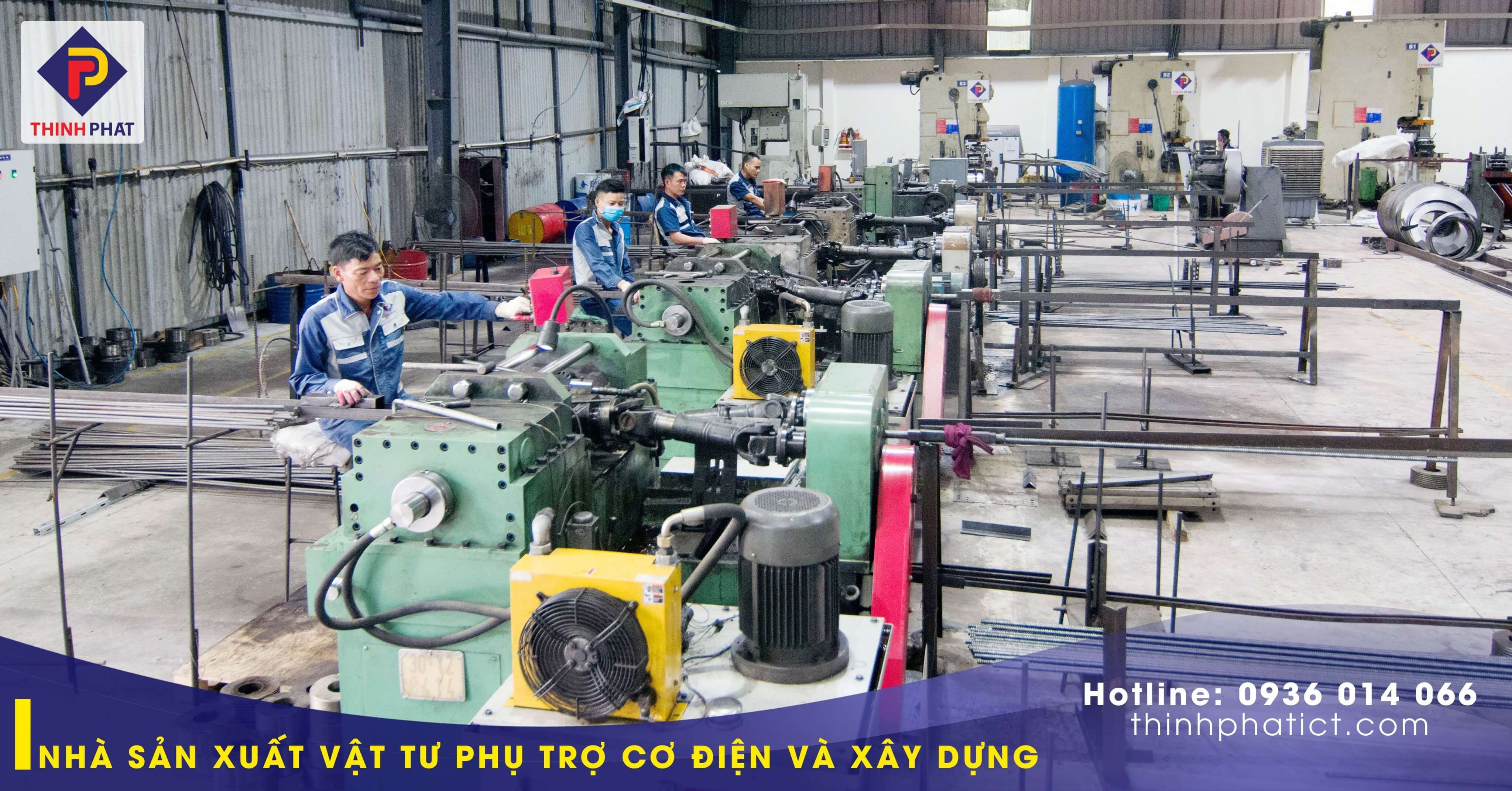 Cận cảnh nhà máy sản xuất ty ren Thịnh Phát