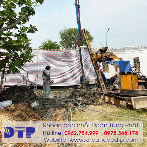 Khoan cọc nhồi tại khu dân cư Vạn Phúc, Bình Dương