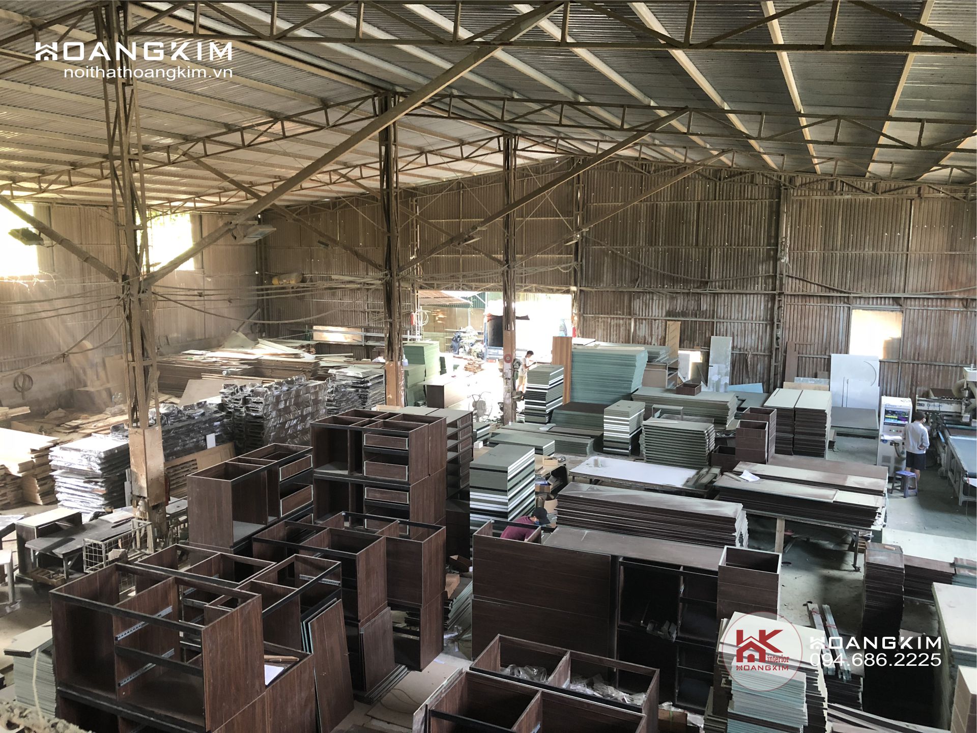 Xưởng nội thất gỗ công nghiệp