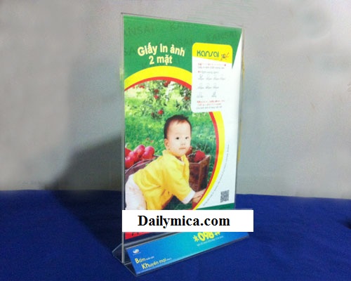 Menu mica để bàn | Đail lý menu mica giá rẻ tại Điện Biên