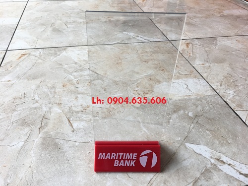 Menu mica Maritime Bank | Gia công menu mica ngân hàng