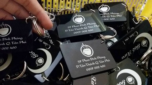 Móc khóa mica | Quà tặng móc khóa mica giá rẻ tại Hà Nội