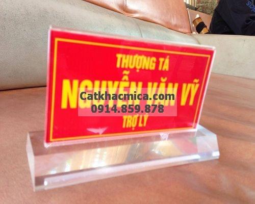 Biển Chức Danh Mica Quân Đội - Bảng Tên Chức Danh Để Bàn Biển Chức Danh Mica Quân Đội - Bảng Tên Chức Danh Để Bàn