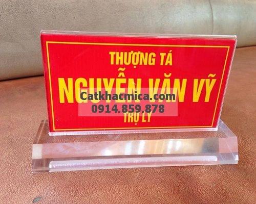 Biển Chức Danh Mica Quân Đội - Bảng Tên Chức Danh Để Bàn Biển Chức Danh Mica Quân Đội - Bảng Tên Chức Danh Để Bàn
