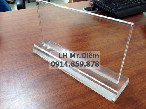 biển chức danh mica quân đội để bàn