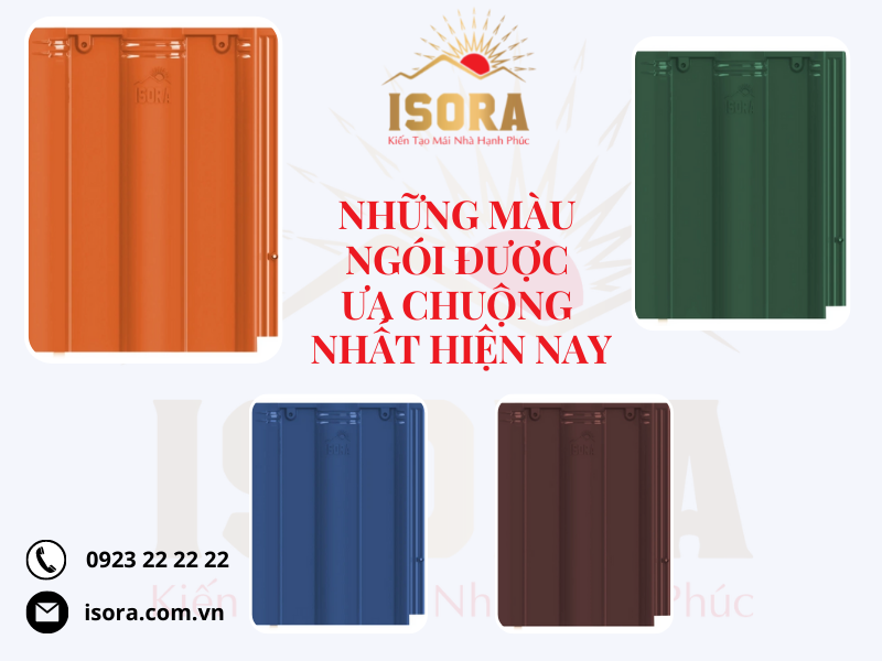 Màu ngói được ưa chuộng