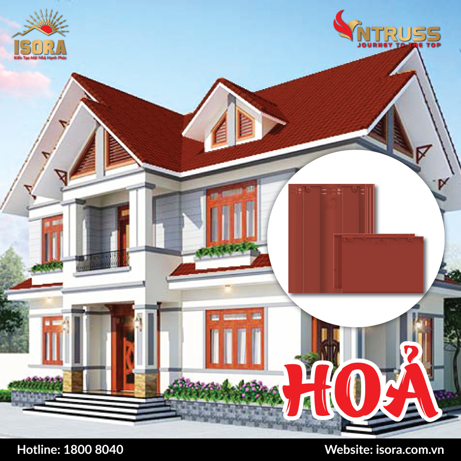 ngói isora màu đỏ hợp mệnh hỏa