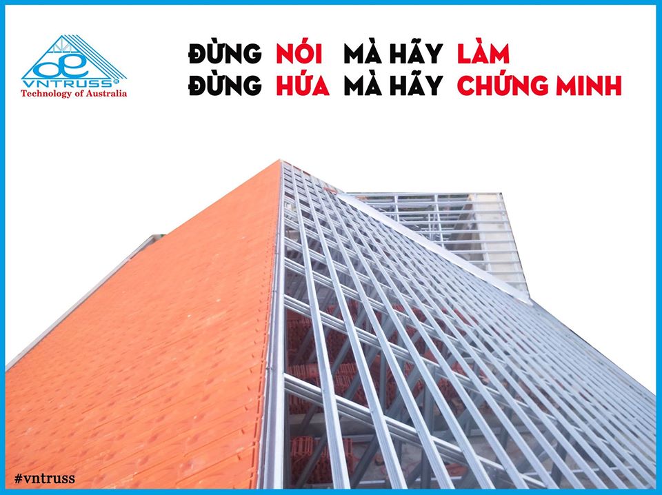 Khung kèo thép VNTRUSS lợp ngói đất nung