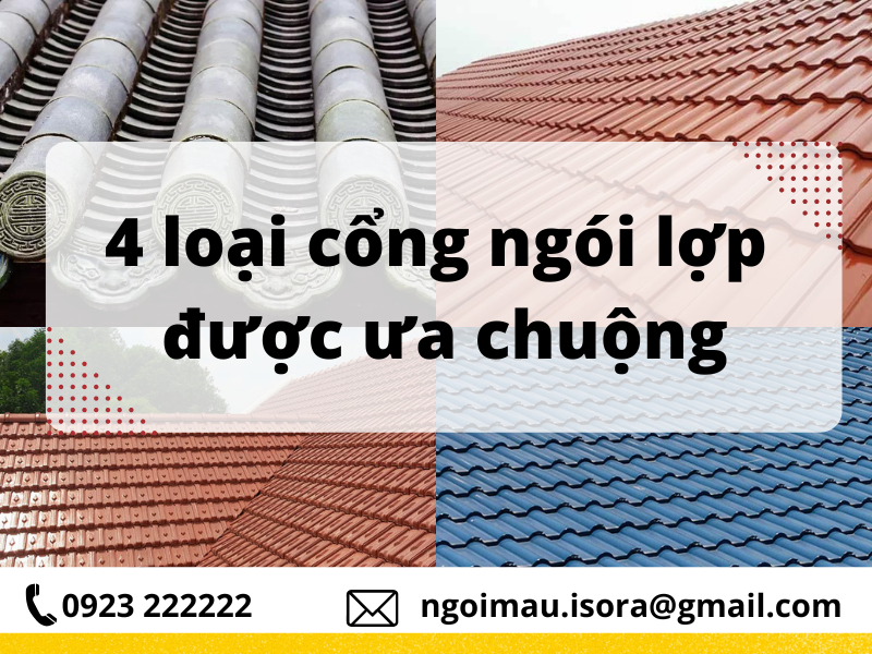 4 loại cổng ngói lợp được ưa chuộng