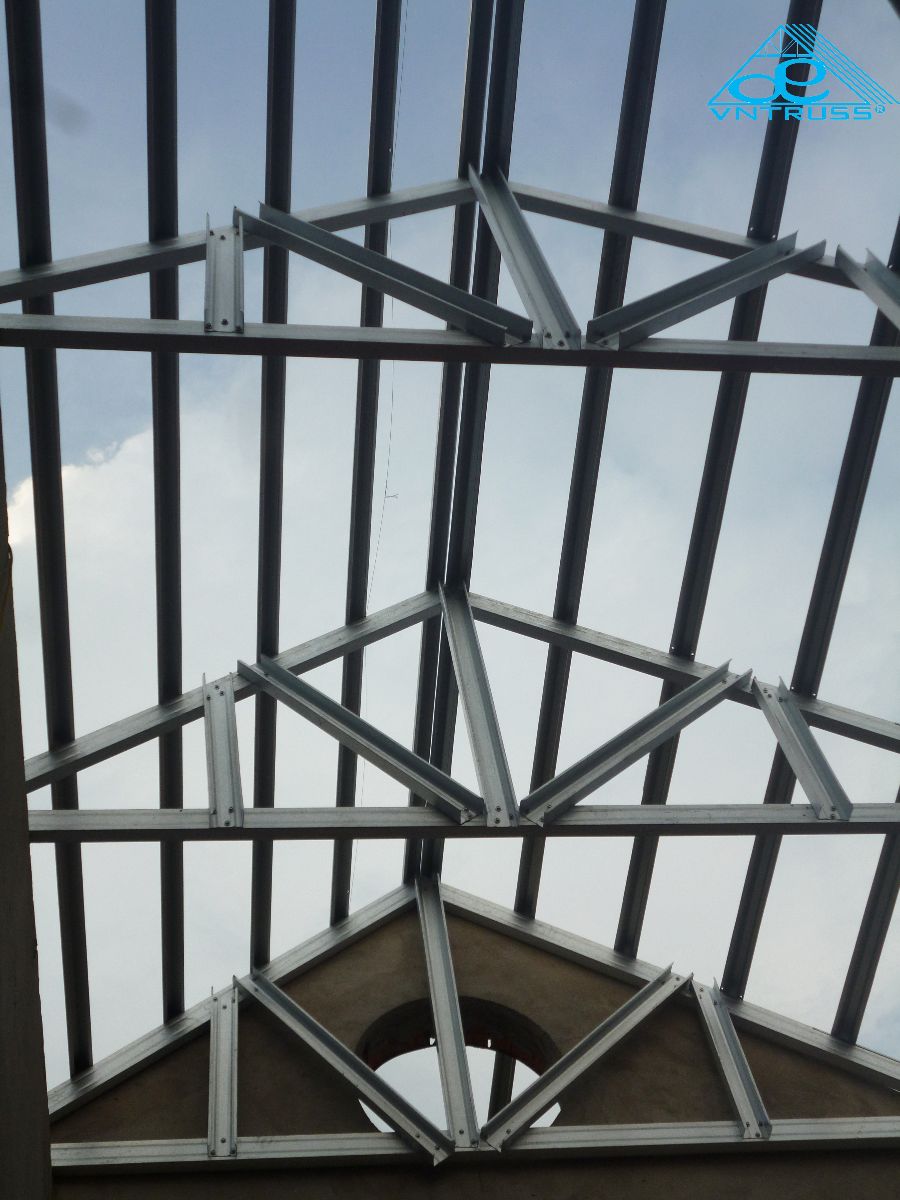 giàn khung vì kèo thép mạ vntruss sản phẩm tốt nhất cho mái nhà