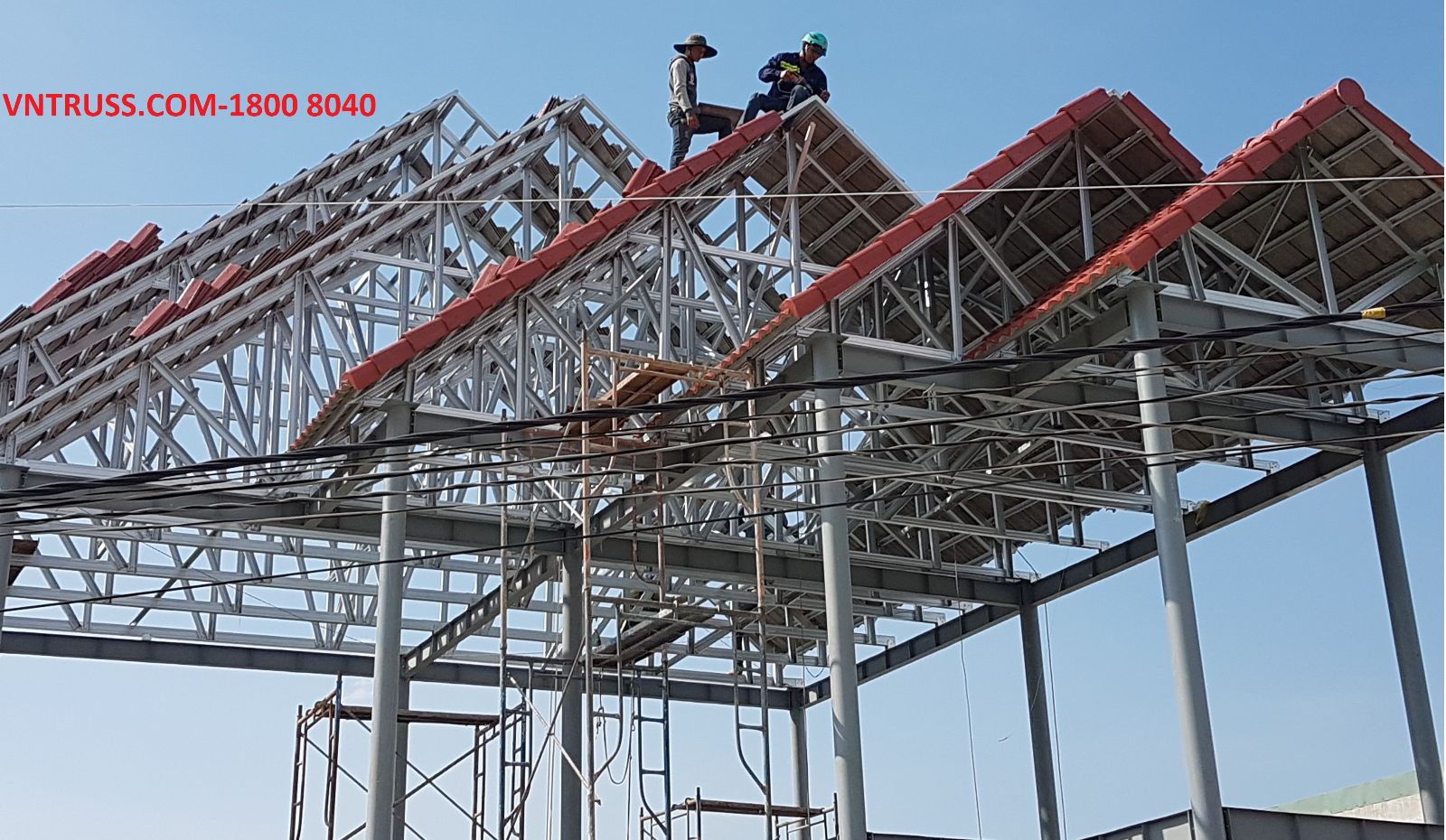 độ dốc mái ngói mái tole khung keo vntruss