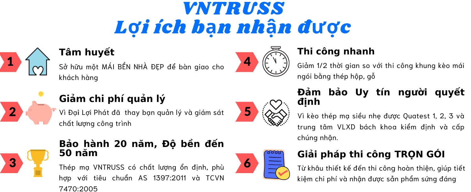 lợi ích kèo thép VNTRUSS
