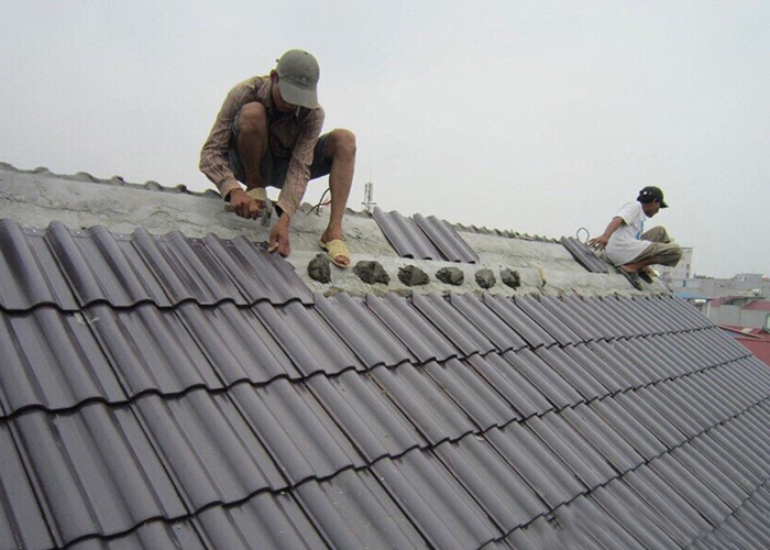 Mái Ngói Dán Bê Tông