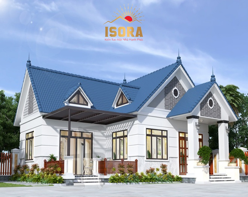 Ngói lợp nhà màu xanh đẹp