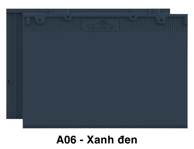 Ngói màu ISORA S06 Xanh đen Ngói Nhật Bền Màu Ngói Lợp Nhà Biệt Thự