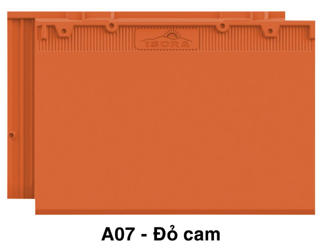 Ngói Nhật Phẳng ISORA S08 Màu Đỏ Cam Ngói Bền Màu Lợp Nhà Biệt Thự