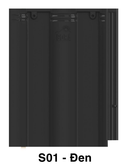 Ngói màu ISORA S01 Đen Ngói Nhật Bền Màu Ngói Lợp Nhà Biệt Thự