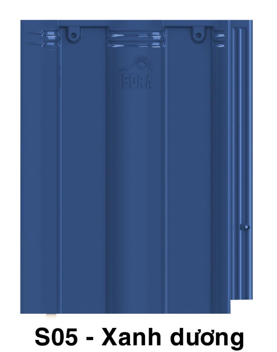 Ngói Nhật Phẳng ISORA A05 Màu Xanh dương Ngói Bền Màu Lợp Nhà Biệt Thự