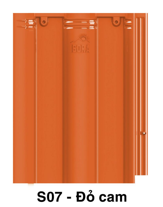 Ngói Nhật Phẳng ISORA S08 Màu Đỏ Cam Ngói Bền Màu Lợp Nhà Biệt Thự