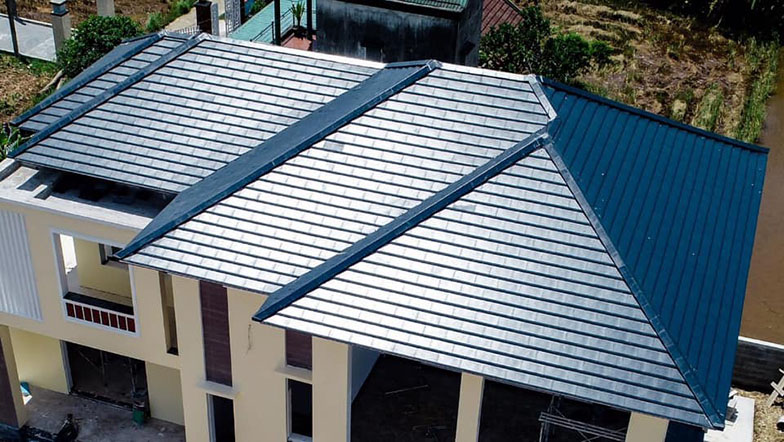 Ngói Phẳng Màu Xanh