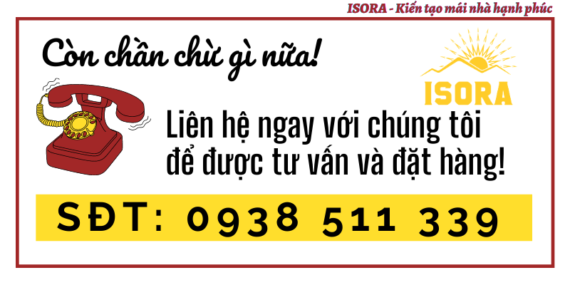 Liên hệ ngay để mua Ngói màu ISORA S08 Đỏ Đậm Ngói Nhật Bền Màu Ngói Lợp Nhà Biệt Thự
