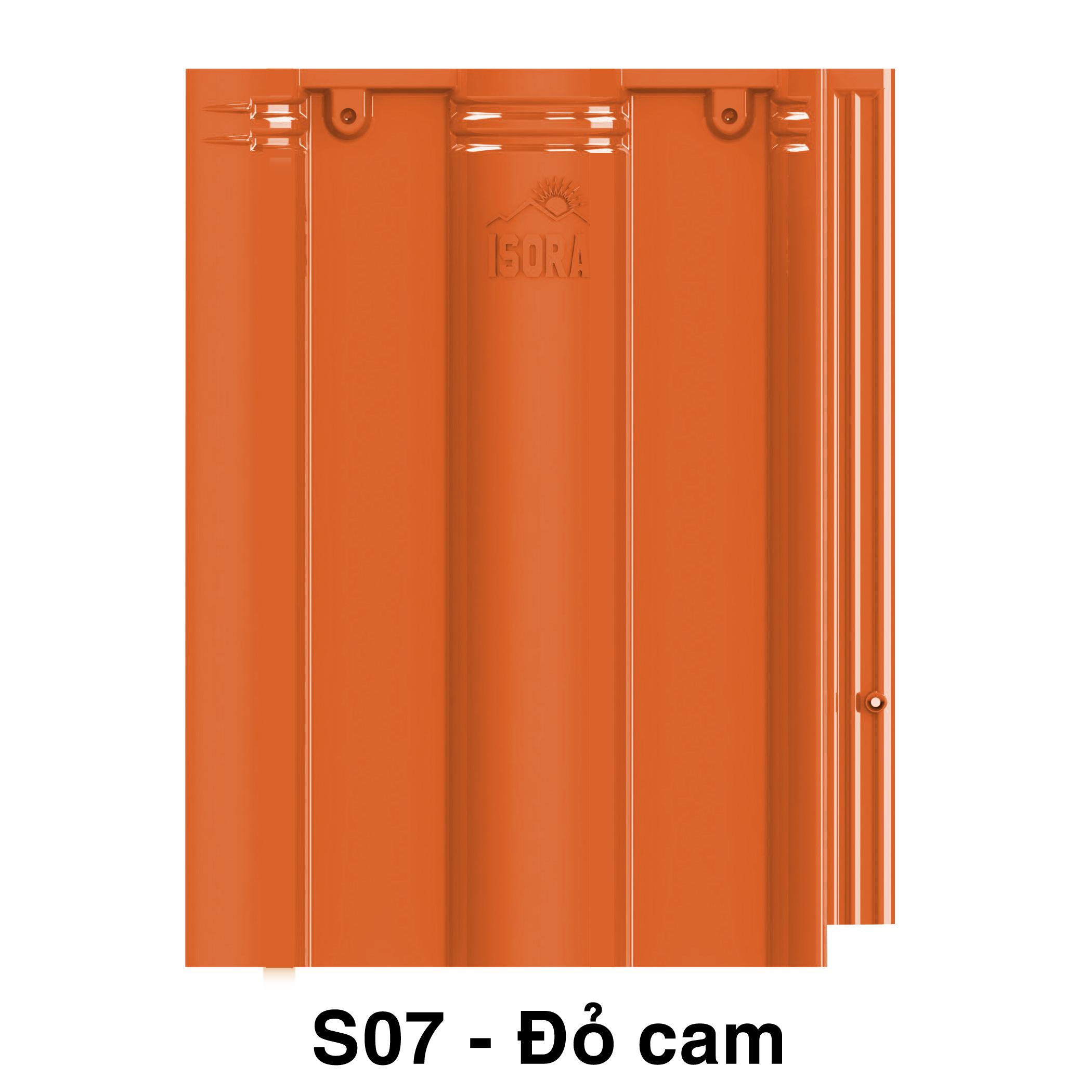 ngoi nhat màu cam ISORA dạng phẳng