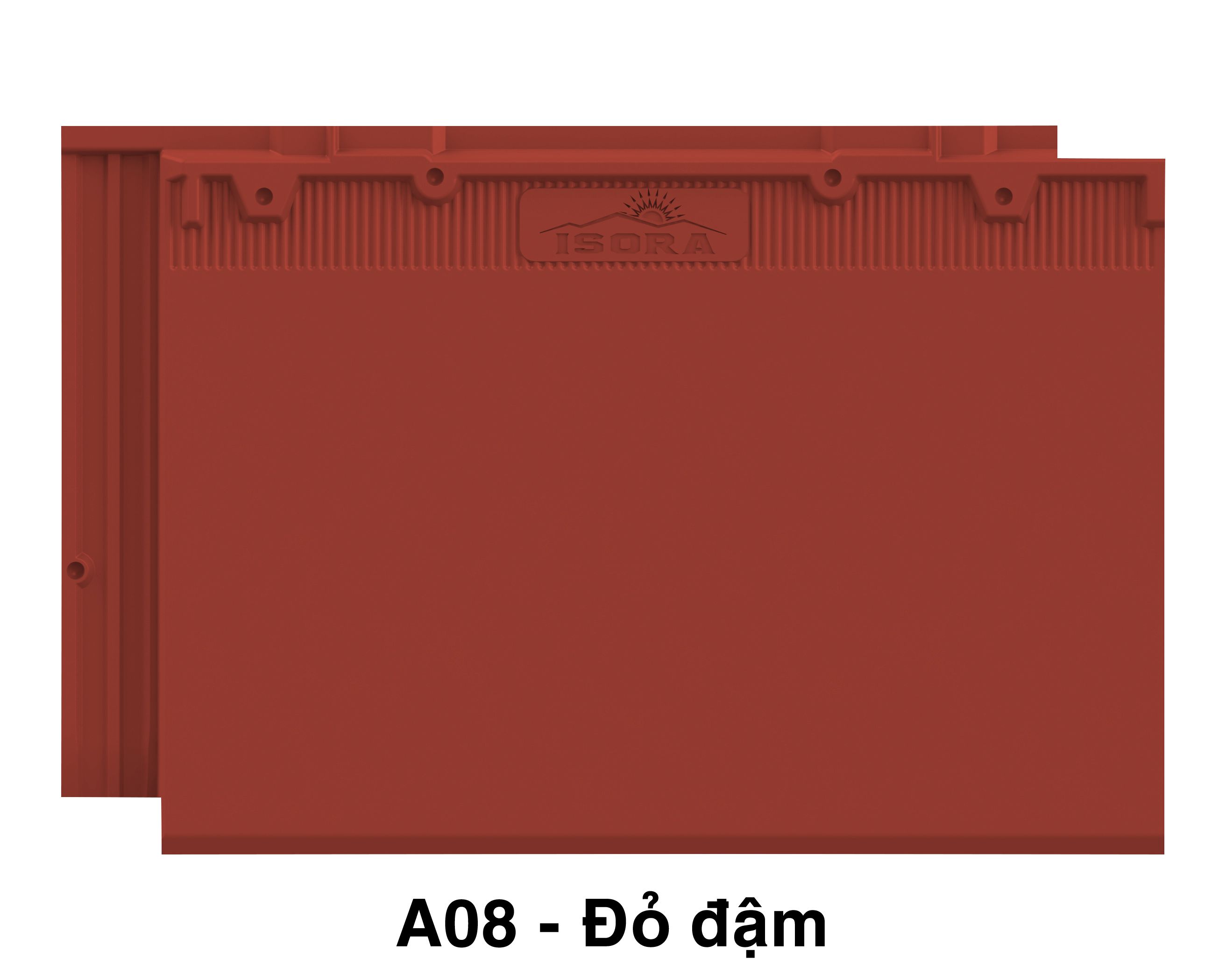 Ngói màu đỏ đậm ISORA - S08