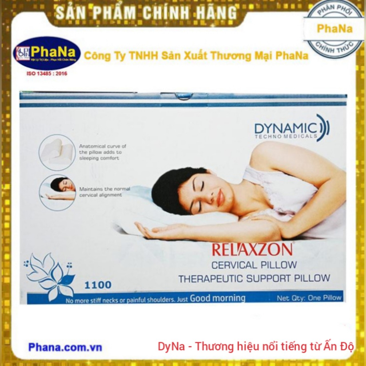 Gối Y Khoa Relaxzon (Hàng nhập Ấn Độ) - Gối hỗ trợ vùng xương cổ RELAXZON