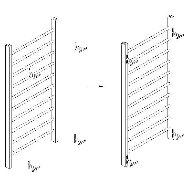 PN27.0 - Thang gỗ gắn tường - PHCN.