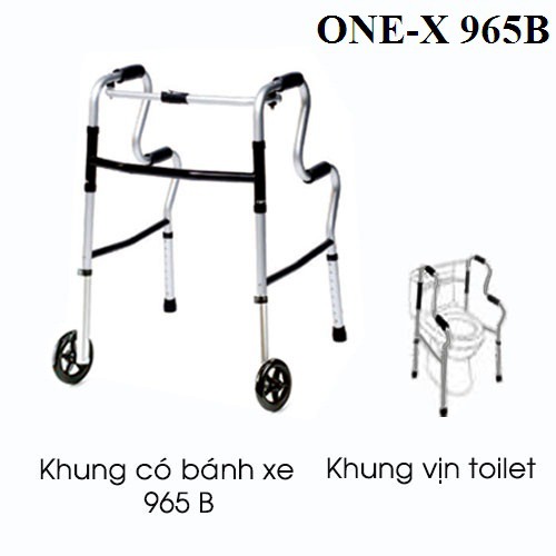 Khung đi nhôm tay gấp có bánh xe 5