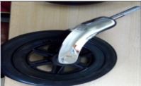 Bánh xe lăn đk 160mm-có bạc đạn + cốt + càng